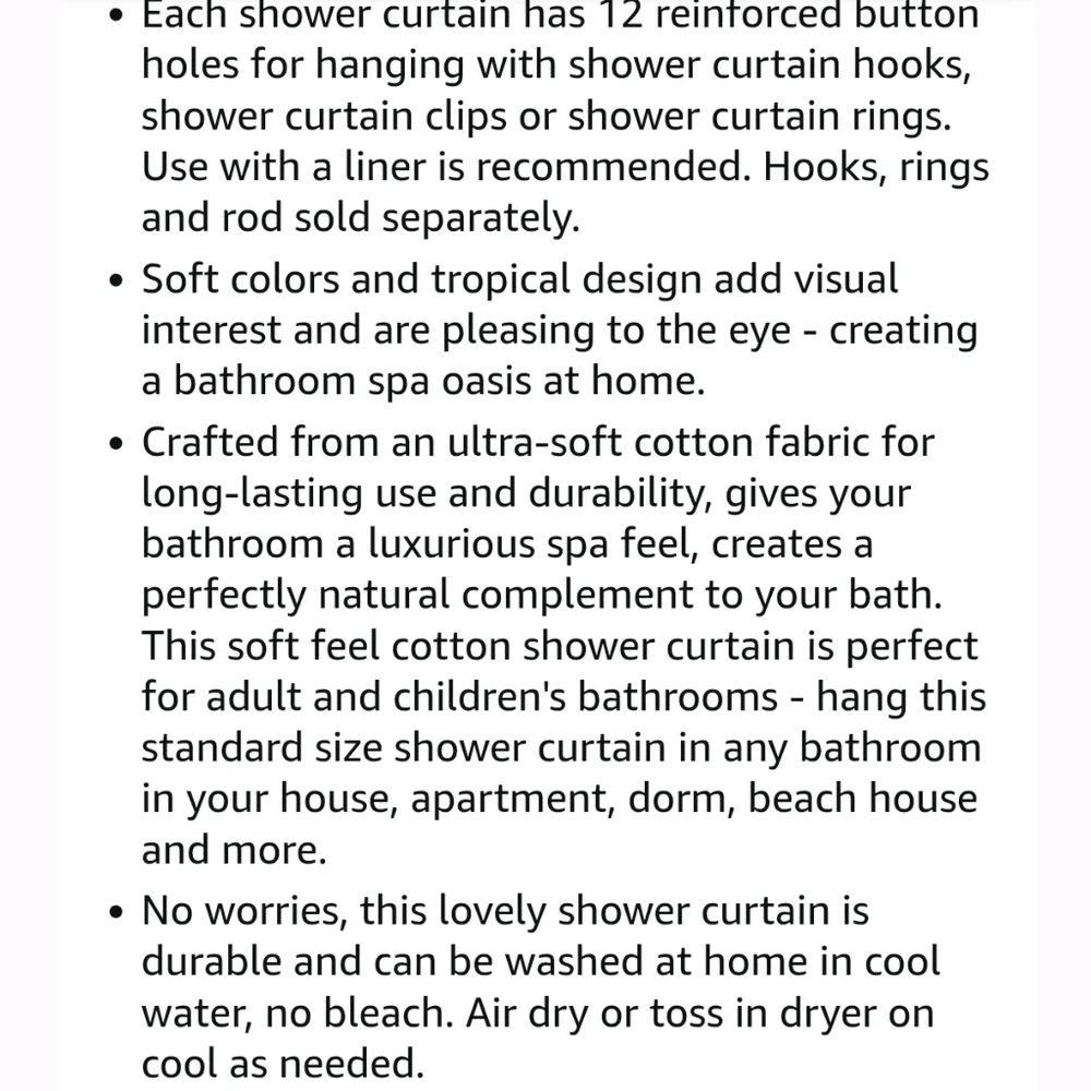Bird Pattern Shower Curtain - White with Teal & Yellow Accents
